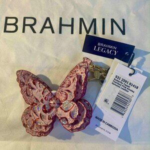 SOLD Brahmin Butterfly Tassel Fearless Pink Ainsley - NWT